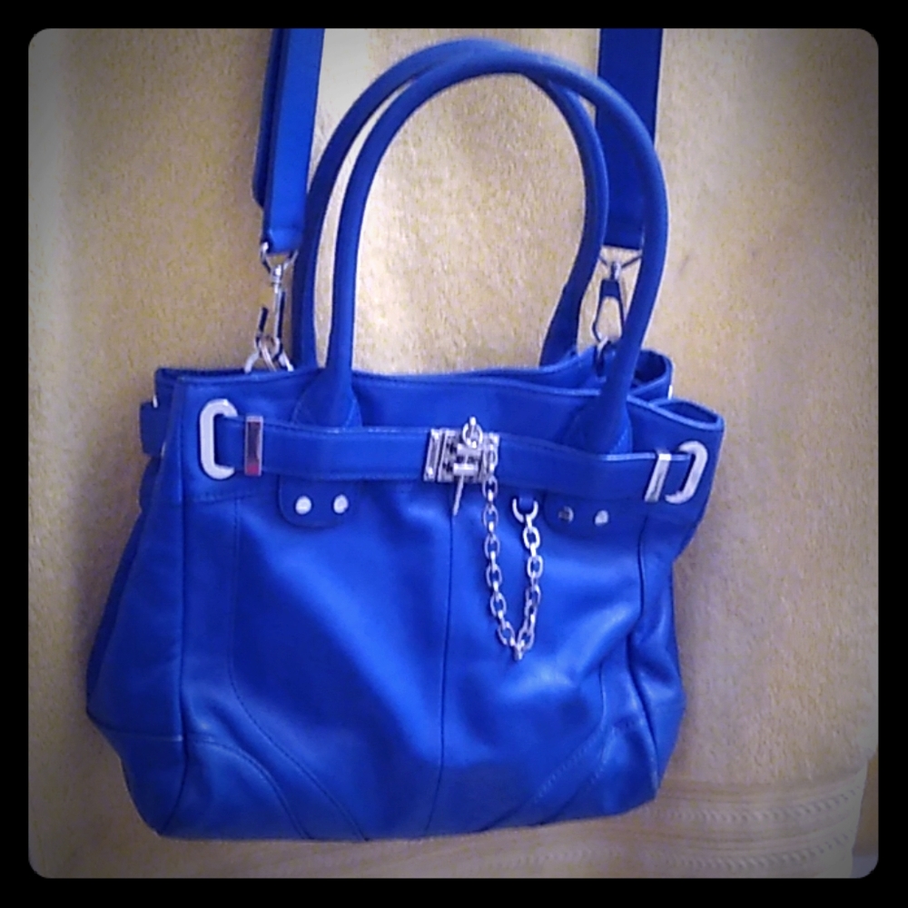 Rachel Zoe Royal Blue Leather Crossbody